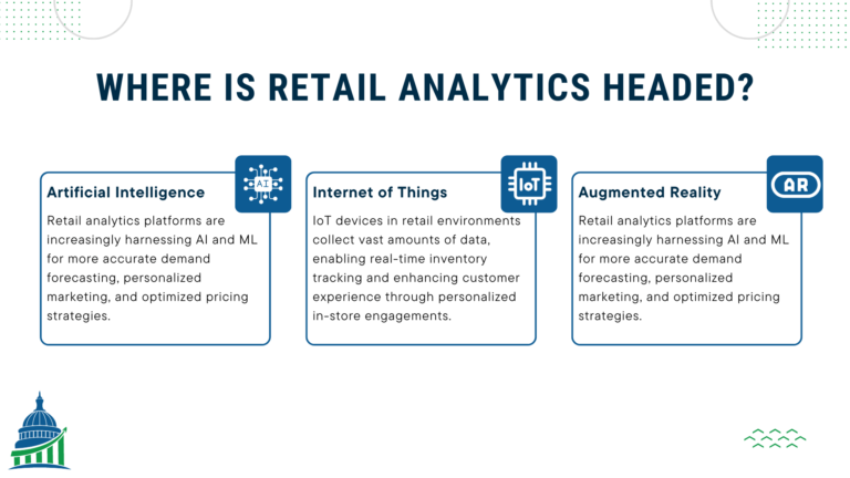 The future of retail analytics. Three new realities AI, IoT, and augmented reality.