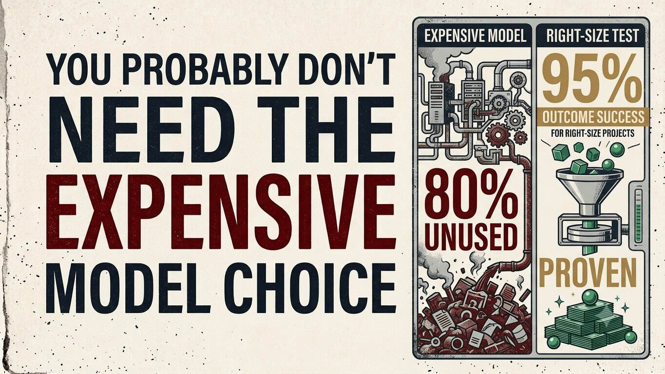 Read more about the article You Probably Don’t Need the Expensive Model