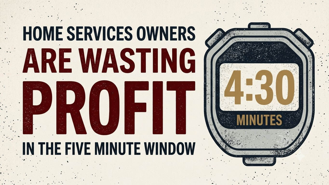 Read more about the article The Five Minute Window: Why Slow Callbacks Cost Home Services Owners More Than Bad Marketing