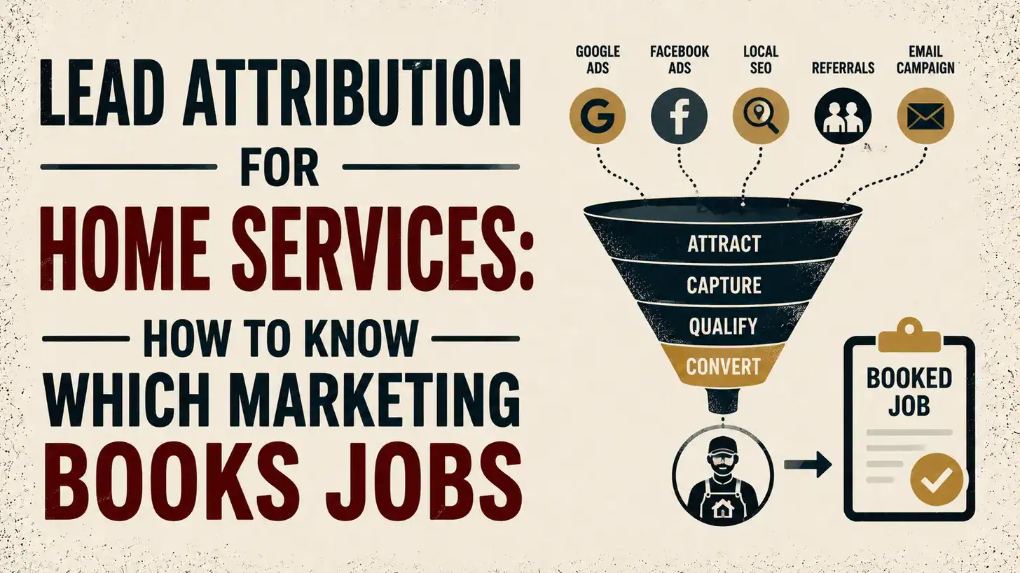 Read more about the article Lead Attribution for Home Services: How to Know Which Marketing Books Jobs
